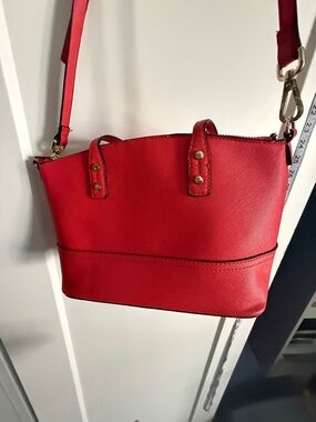 Target Red Structured Crossbody Bag